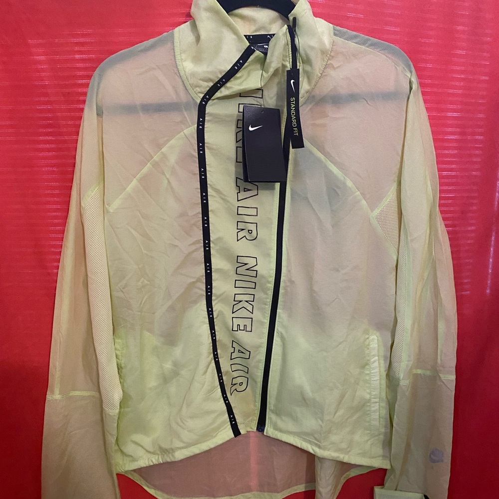 Neon green Nike Air wind breaker